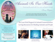 Tablet Screenshot of animalsinourhearts.com